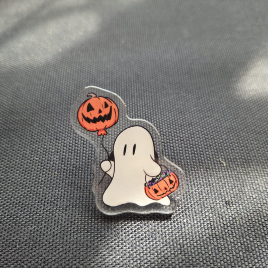 Ghost Trick or Treating Pin ORIGINAL