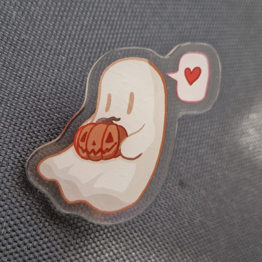 Ghost w/ Pumpkin Pin ORIGINAL